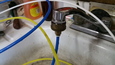 Sink faucet adapter, courtesy of mongoose33 on HBT